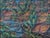 Painted in Peliatan, Ubud Bali by M. Kerug as signed on the bottom left hand corner. The painting depicts a seascape of...