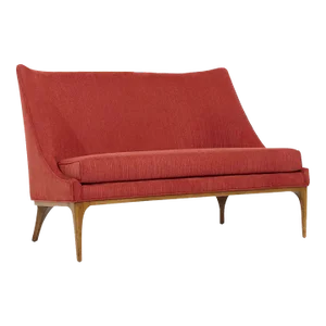 Lawrence Peabody for Richardson Nemschoff Mid Century Walnut Settee