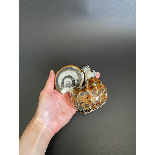 Vintage Mexican Folk Art Tonala Pottery Rooster For Sale - Image 12 of 12