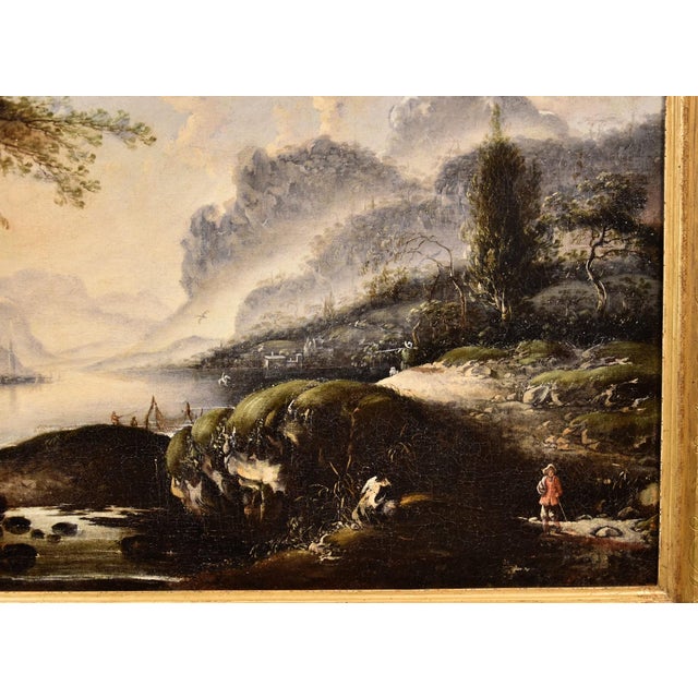 Hans De Jode, Winter Landscape, 1650, Oil on Canvas For Sale - Image 6 of 14