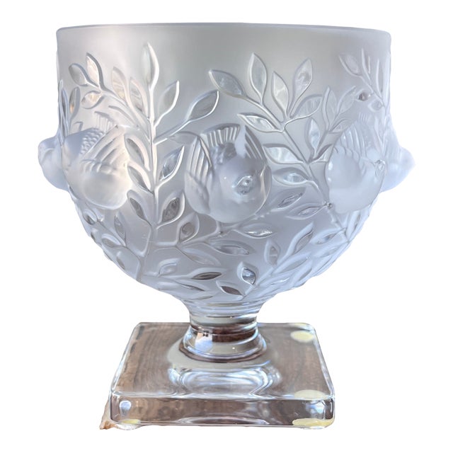 Lalique Elisabeth Vase in Clear and Frosted Crystal by Marc Lalique For Sale