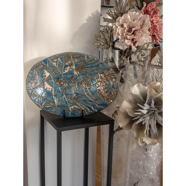 Solar Geometries in Raku Ceramic from Stefania Zoppellaro, 2025 For Sale - Image 6 of 7