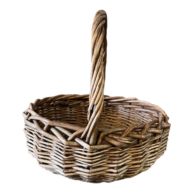 洋書 Antique Baskets and Basketry: A Collecto Antique Wicker Baskets, Set of 2 for sale at Pamono