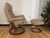 Original 2017 Stressless recliner (premium Norwegian brand) with matching ottoman. USED, in excellent condition; extremely...