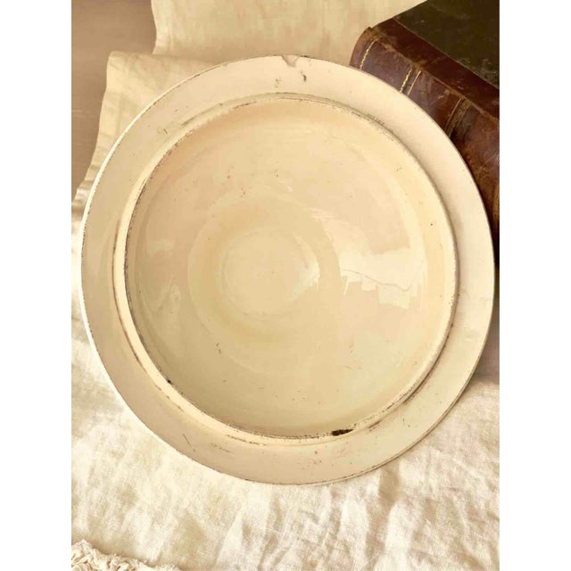 Antique Late 19th Century Terre de Fer Soup Tureen and Serving Plate with Fruit and Insect Decoration from Choisy Le Roi, Set of 2 For Sale - Image 18 of 18