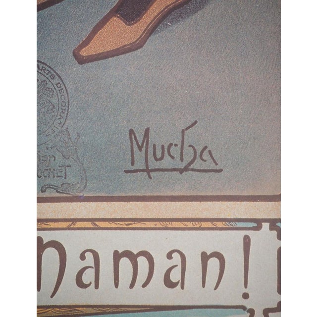 Paper Chocolat Idéal Poster after Alfons Mucha For Sale - Image 7 of 10