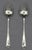 Pair of sterling silver tablespoons, London, 1788 by William Sumner II. Old English pattern. Elegant period monograms...