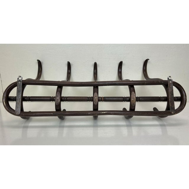 Beech Wall Coat Rack in Style of Thonet, 1940s For Sale - Image 10 of 16