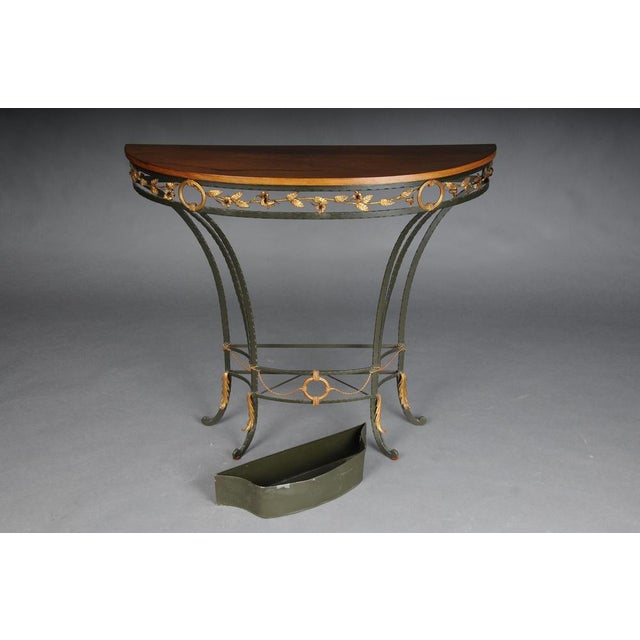 Gilded Wrought Iron Country House Wall Console, France For Sale - Image 17 of 18