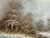 Snowy Cabin in the Woods - A Serene Winter Landscape Vintage Oil Painting 1975 Circa For Sale - Image 10 of 12