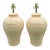Vintage Ribbed Ceramic Table Lamps – Pair For Sale