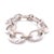 Tiffany and Co. Tiffany & Co. Sterling Silver Vintage Oval Link Bracelet 88g For Sale - Image 4 of 6