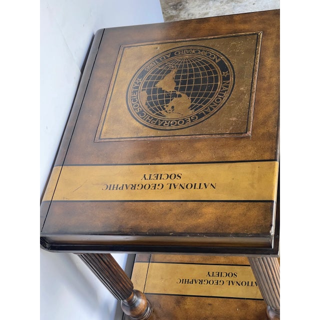 American Gorgeous Maitland Smith National Geographic Library Table For Sale - Image 3 of 6