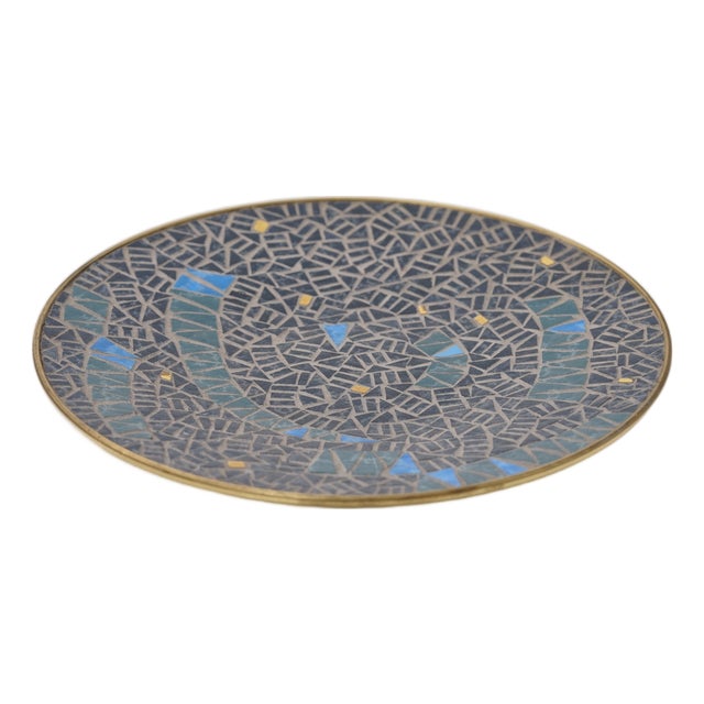 Mid-Century Mosaic Bowl or Wall Plate by R. Zimmermann for Ritter, 1950s For Sale