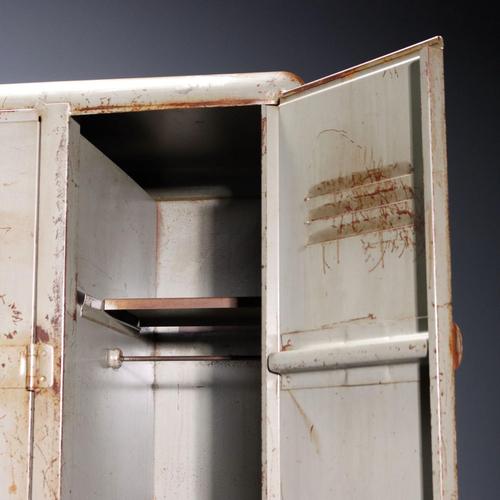 Metal Vintage Industrial Wardrobe, 1970s For Sale - Image 7 of 11