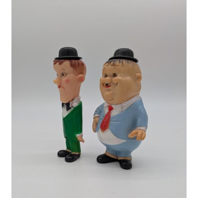 Rubber Laurel & Hardy Figures from Ledraplastic, Set of 2 For Sale - Image 3 of 11