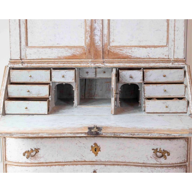 Danish 18th Century Rococo Secretary, c.1760 For Sale - Image 9 of 16