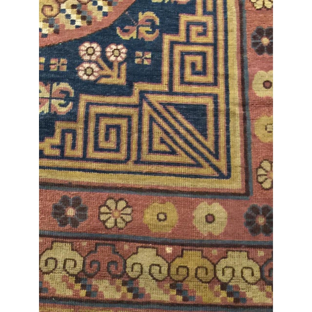 1900 - 1909 Antique Khotan Samarkand Rug 6ft 8in X 13ft 3in For Sale - Image 5 of 7