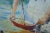 Textile Late 20th Century Impressionist Style Mother and Child on a Beach Oil Painting by Martha Cristel, Framed For Sale - Image 7 of 13
