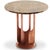 Burnished Copper and Brown Emperador Marble Round Side Table by Egg Designs For Sale - Image 15 of 15