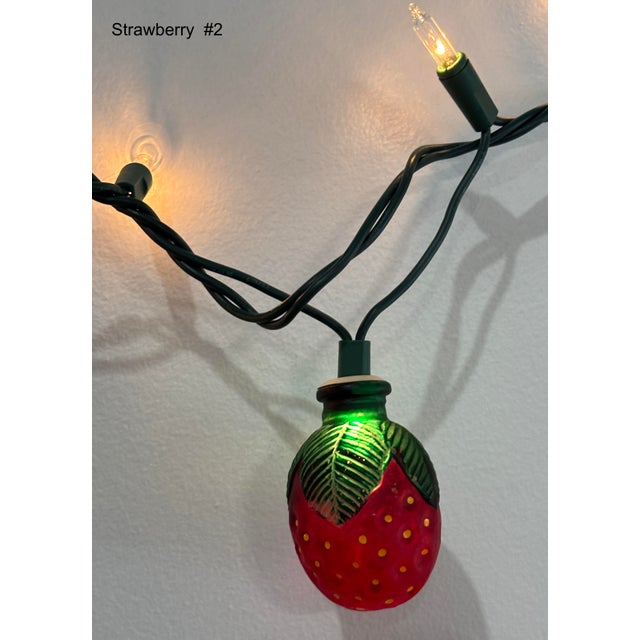 Christmas Is Coming! 16 Pieces- Heavy Glass Christmas Light Covers Ca 1980s For Sale - Image 16 of 18