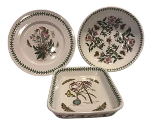 Vintage Portmeirion Botanical Garden Serving Set- 3 Pieces