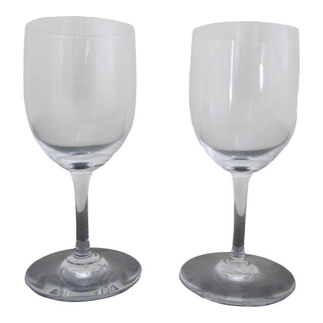 Baccarat Clear Crystal Perfection 5 1/8" Port Wine Glass Set of 2 For Sale