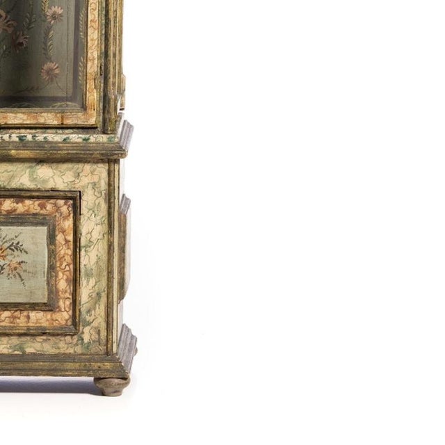 Oratory in Painted and Gilded Wood, 19th Century For Sale - Image 5 of 6