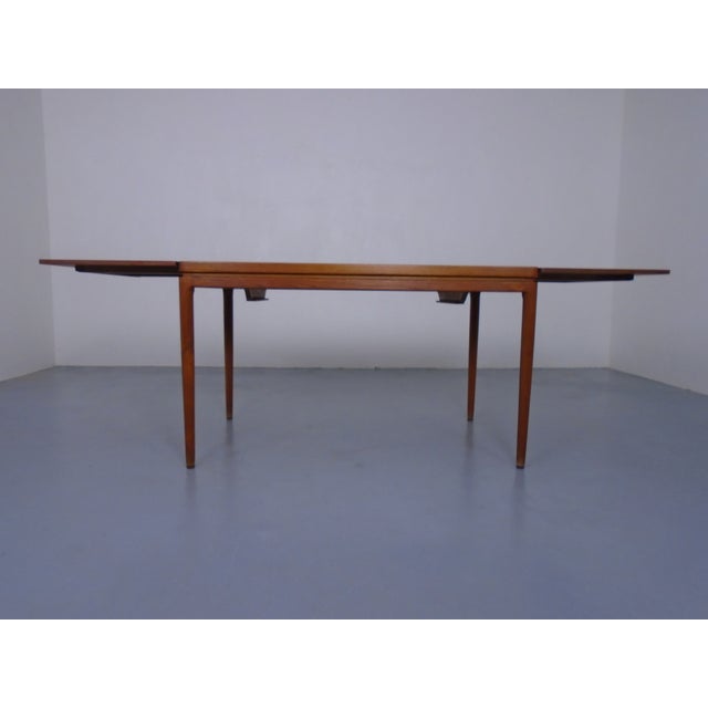 Extendable Teak Dining Table by Johannes Andersen for Christian Linneberg, Denmark, 1960s For Sale - Image 17 of 18