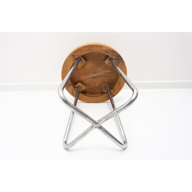 Bauhaus Tubular Stool by Robert Slezák, Former Czechoslovakia, 1930s For Sale - Image 12 of 16