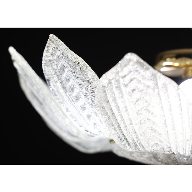 1980s Como, Italian Murano Glass Ceiling Light or Flush Mount For Sale - Image 4 of 10