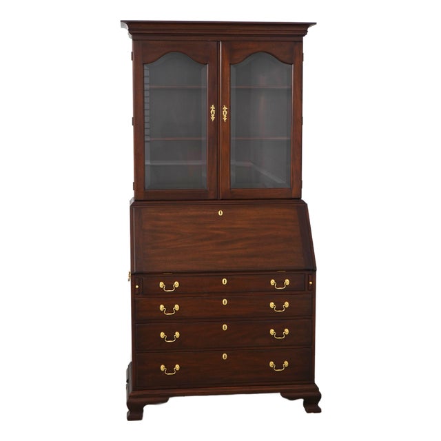 Henkel Harris Mahogany John Hancock Secretary Desk For Sale