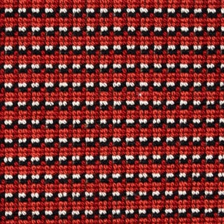 Schumacher x Stephanie Seal Brown Grunda Epingle Fabric in Cinnabar For Sale