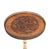 Very nice charming side table, Brass tripod legs. Comes with a wood Flower inlay round top. 1950s Italy. Normal wear and...