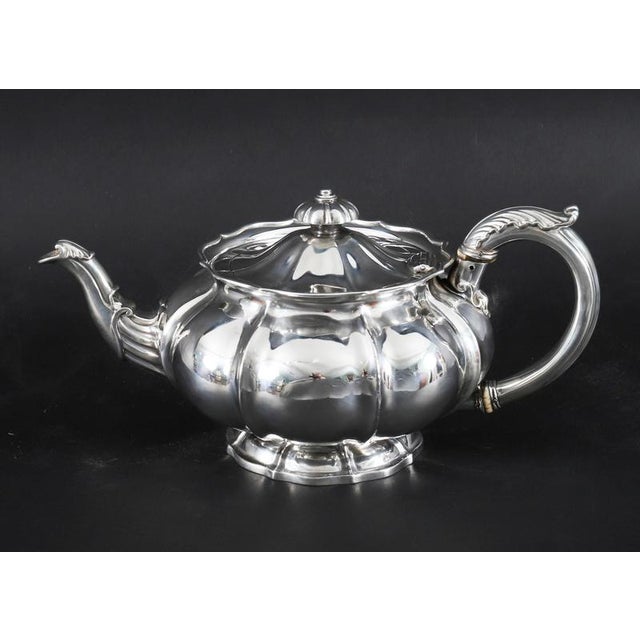 Antique Georgian Sterling Silver Teapot by Paul Storr, 19th Century For Sale - Image 4 of 18