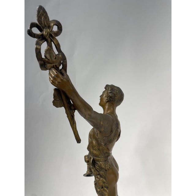 Liberty Statues, 1920s, Set of 2 For Sale - Image 14 of 17