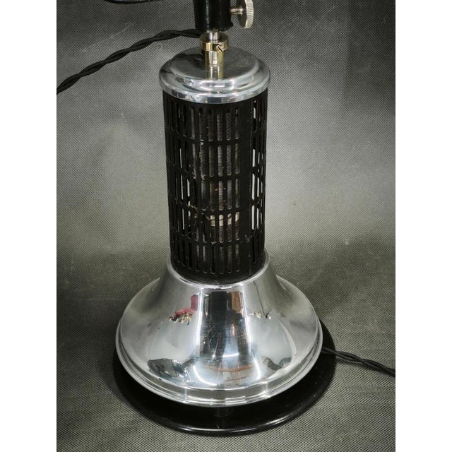Metal Vintage Bauhaus Adjustable Table Lamp in Chrome, Germany, 1930s For Sale - Image 7 of 15