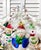 White One-of-a-Kind Christmas Wreath With Vintage Blown Glass Snowman Ornaments For Sale - Image 8 of 11
