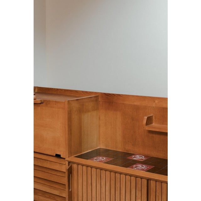 Wood Sideboard by Guillerme et Chambron for Votre Maison, France, 1960s For Sale - Image 7 of 18