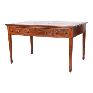 Antique Hepplewhite Leather Top Partners Desk