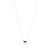 Metal Natural Twin Sapphire and Diamond Heart Necklace in 14k White Gold For Sale - Image 7 of 15