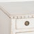 Wood Late 19th Century Swedish White Gustavian Style Small Chest of Three Drawers Nightstand For Sale - Image 7 of 12