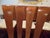 A Sibau Set of 8 Post Modern Vintage Italian Sculptural Cherry Wood Dining Chairs For Sale - Image 4 of 8