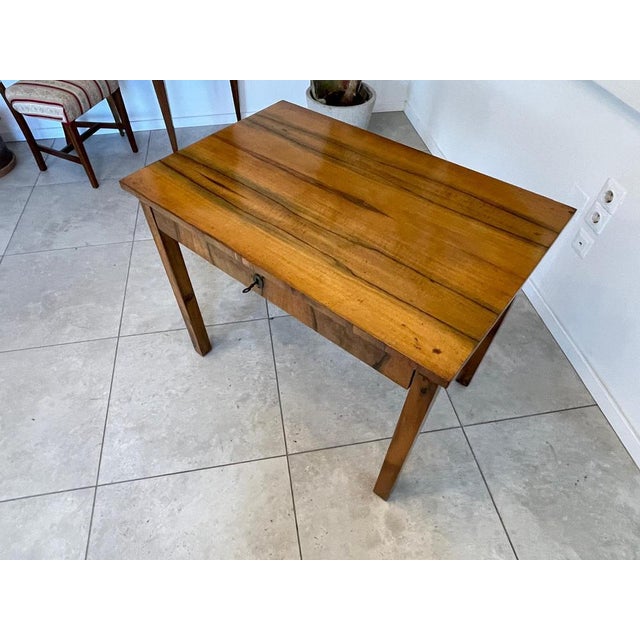 Brown Biedermeier Stamp Side Table For Sale - Image 8 of 12