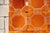 1910s Portuguese Art Deco Glazed Tiles Set of 30 Large Amber Brown Geometric Antique For Sale - Image 4 of 18
