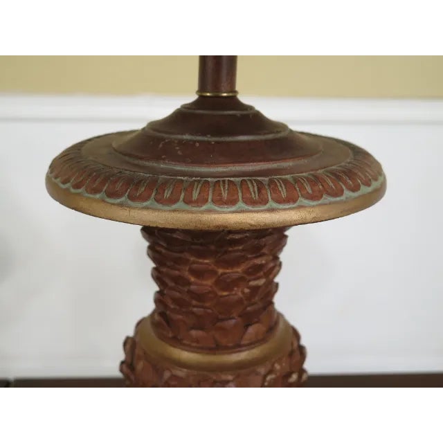 Natural Light Decorator Table Lamps W/ Shades - a Pair For Sale - Image 4 of 8