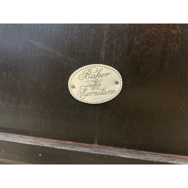 Baker Furniture English Chippendale Campaign Style Butler Tray Table - Removable Top For Sale - Image 11 of 11