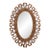 Small Oval Gilt Resin and Pink Glass Mirror in the Manner of Line Vautrin For Sale