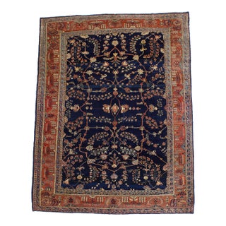 Antique Persian Mohajeran Sarouk Rug 8'10" X 11’6” For Sale