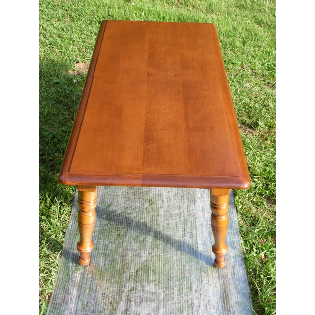 Vintage Heywood Wakefield Solid Maple Colonial Style Coffee Table